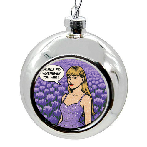 Speak Now Era - colourful christmas bauble by Ms Doodle