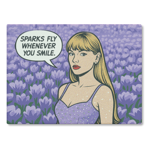 Speak Now Era - glass chopping board by Ms Doodle