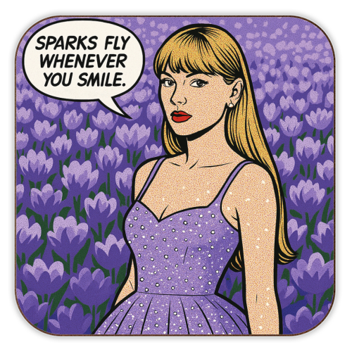 Speak Now Era - personalised beer coaster by Ms Doodle