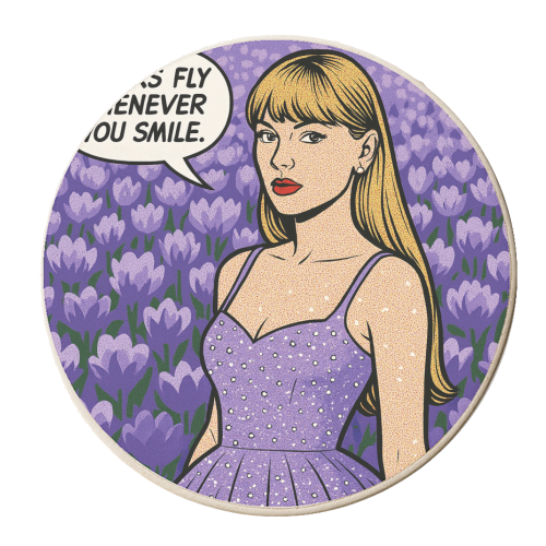 Speak Now Era - personalised beer coaster by Ms Doodle
