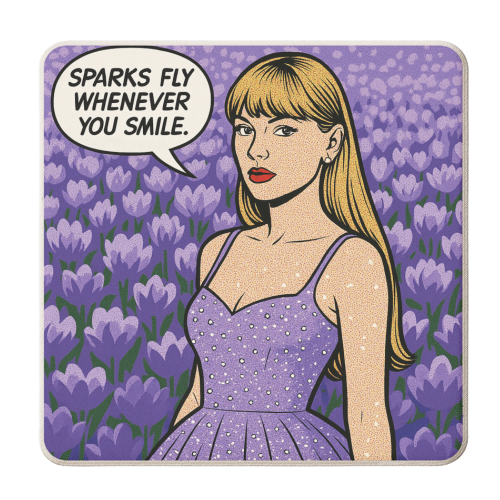 Speak Now Era - personalised beer coaster by Ms Doodle