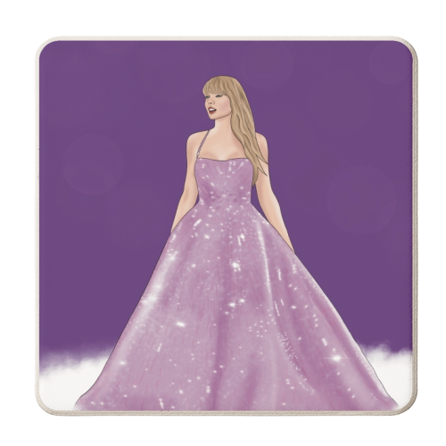 Speak Now Era Print - personalised beer coaster by Drawings by Firefly