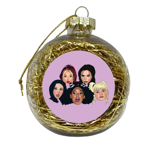 Spice Girls Collection - xmas bauble by Catherine Critchley.