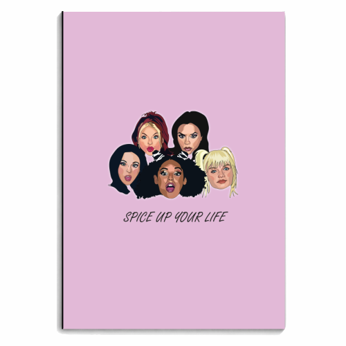 Spice Girls Collection - personalised A4, A5, A6 notebook by Catherine Critchley.