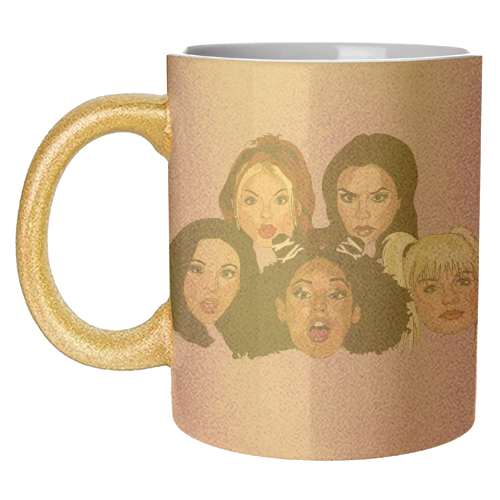 Spice Girls Collection - unique mug by Catherine Critchley.