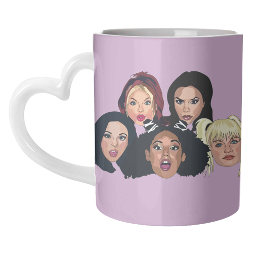 Spice Girls Collection - unique mug by Catherine Critchley.