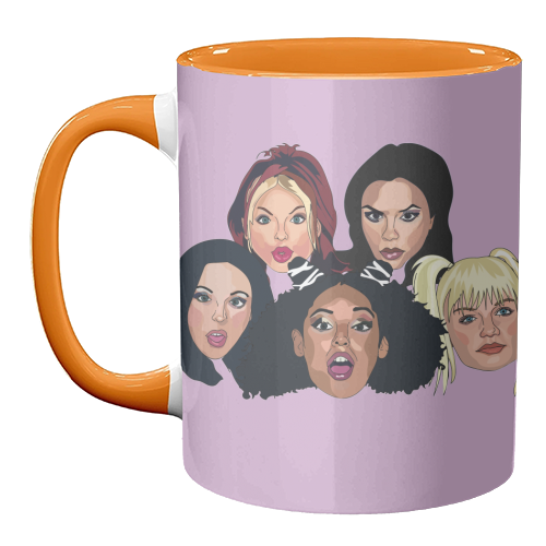 Spice Girls Collection - unique mug by Catherine Critchley.