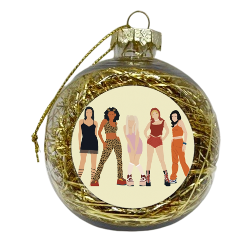 Spice Girls - xmas bauble by Cheryl Boland