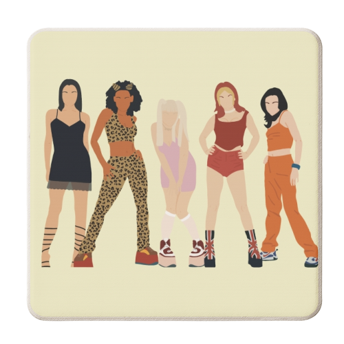 Spice Girls - personalised beer coaster by Cheryl Boland