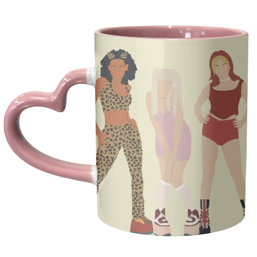 Spice Girls - unique mug by Cheryl Boland