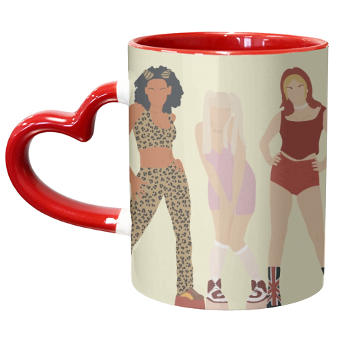 Spice Girls - unique mug by Cheryl Boland