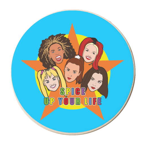 Spice Up Your Life - personalised beer coaster by Bite Your Granny