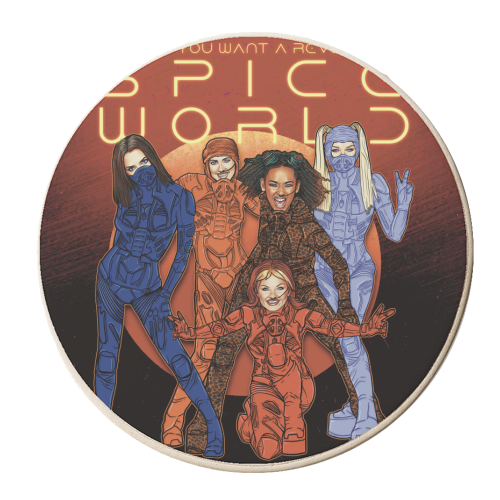 Spice World - personalised beer coaster by ARTECCO