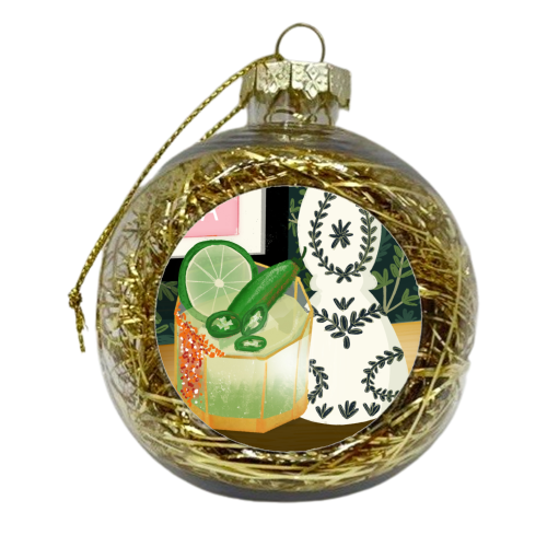 SPICY MARGARITA - xmas bauble by Nichola Cowdery