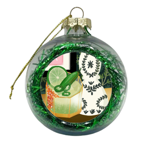 SPICY MARGARITA - xmas bauble by Nichola Cowdery