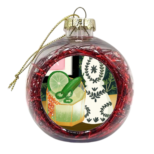 SPICY MARGARITA - xmas bauble by Nichola Cowdery