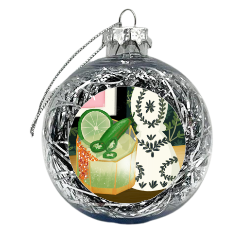 SPICY MARGARITA - xmas bauble by Nichola Cowdery