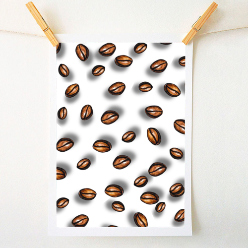 spilling the beans - A1 - A4 art print by Linbylane
