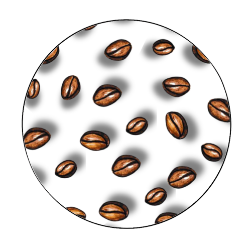 spilling the beans - Circle Sticker by Linbylane