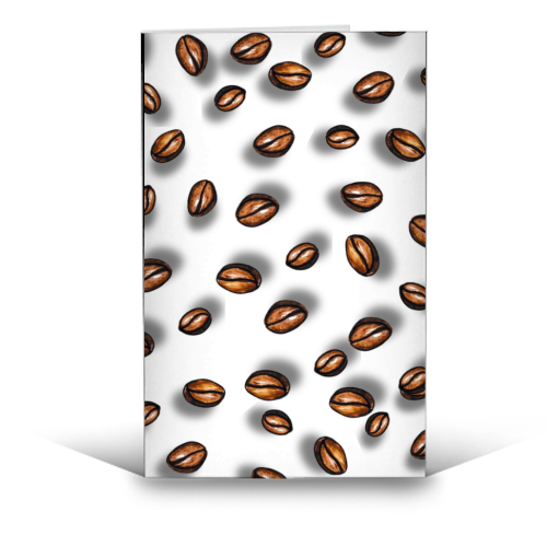 spilling the beans - funny greeting card by Linbylane