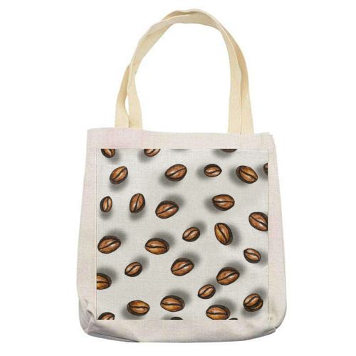 spilling the beans - printed canvas tote bag by Linbylane
