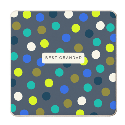 Spotty Best Grandad - personalised beer coaster by The Boy and the Bear