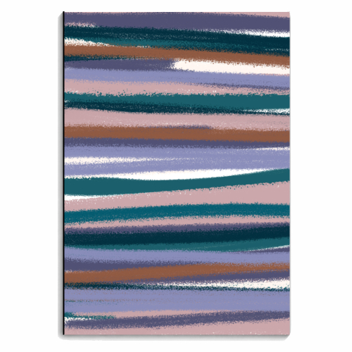 Sprayed Stripe - personalised A4, A5, A6 notebook by Dizzywonders
