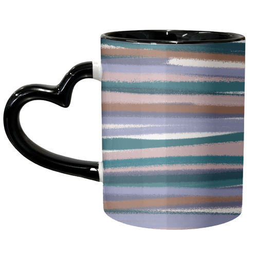 Sprayed Stripe - unique mug by Dizzywonders