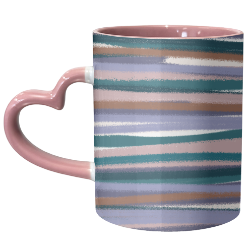 Sprayed Stripe - unique mug by Dizzywonders