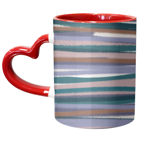 Sprayed Stripe - unique mug by Dizzywonders