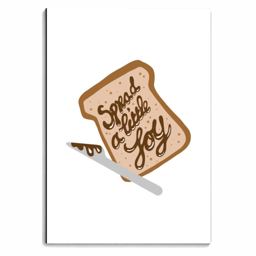 Spread A Little Joy - personalised A4, A5, A6 notebook by Stonefoxes