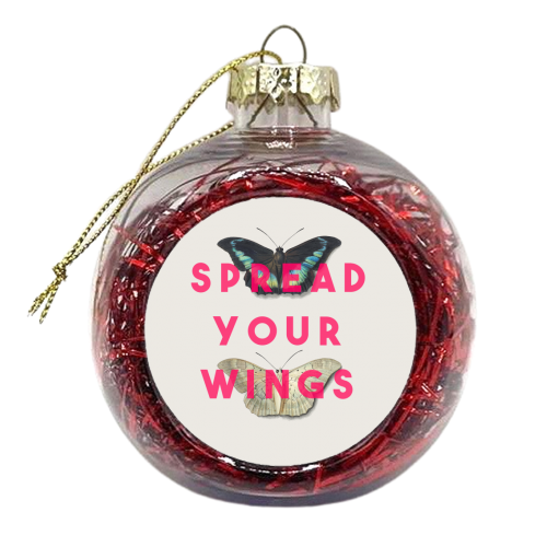 Spread Your Wings - xmas bauble by The 13 Prints