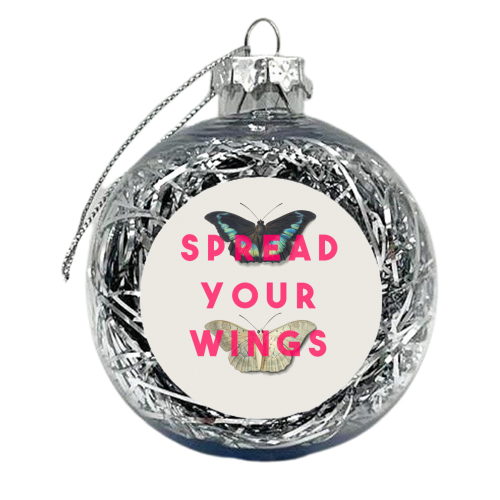 Spread Your Wings - xmas bauble by The 13 Prints