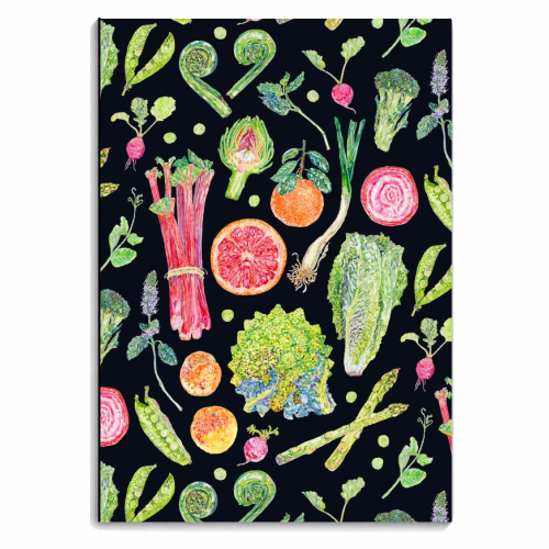 Spring Harvest Dark - personalised A4, A5, A6 notebook by Becca Boyce