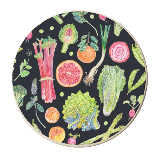 Spring Harvest Dark - personalised beer coaster by Becca Boyce