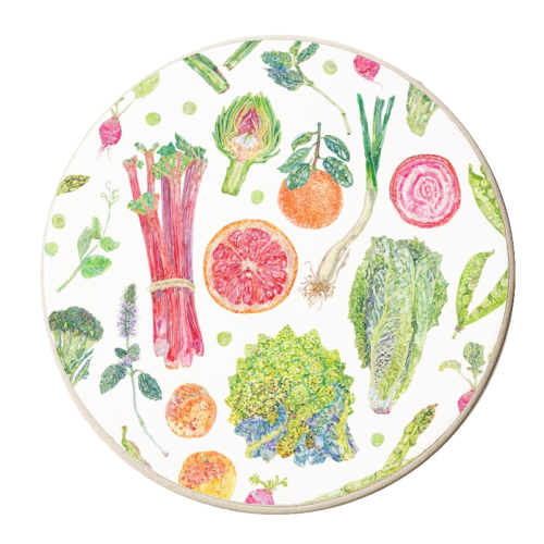 Spring Harvest - personalised beer coaster by Becca Boyce