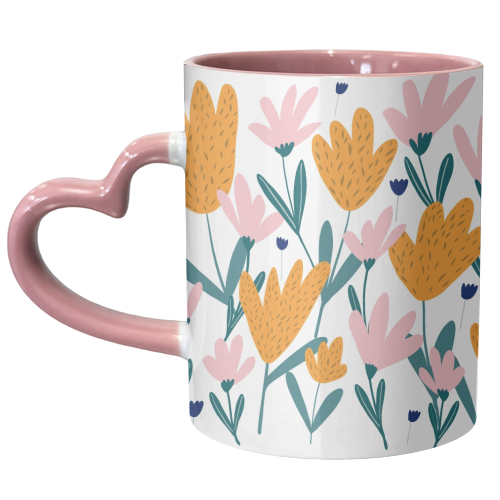 Springtime bouquet - unique mug by Michelle Walker
