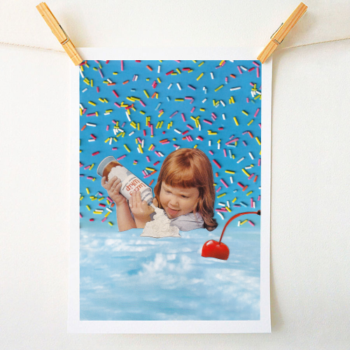 Sprinkle Sundae - A1 - A4 art print by OhMC! Designs