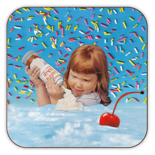 Sprinkle Sundae - personalised beer coaster by OhMC! Designs