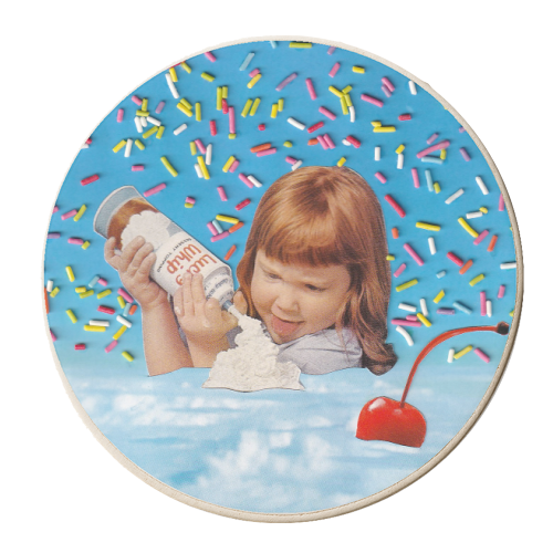 Sprinkle Sundae - personalised beer coaster by OhMC! Designs