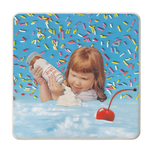 Sprinkle Sundae - personalised beer coaster by OhMC! Designs