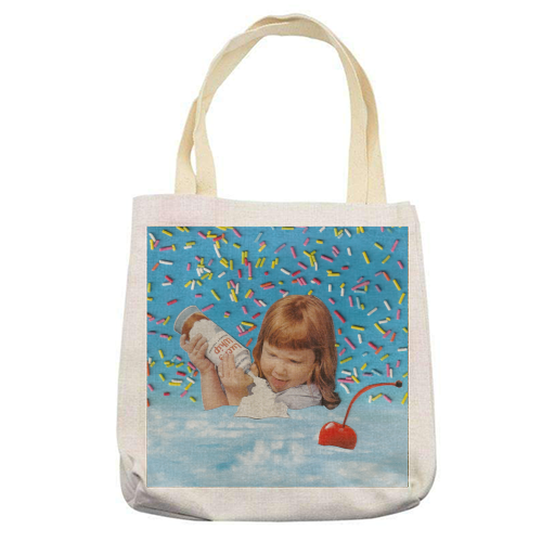 Sprinkle Sundae - printed canvas tote bag by OhMC! Designs