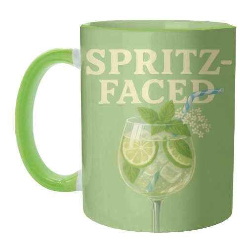 Spritz-Faced - unique mug by Eloise
