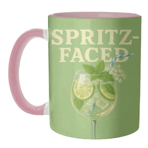 Spritz-Faced - unique mug by Eloise