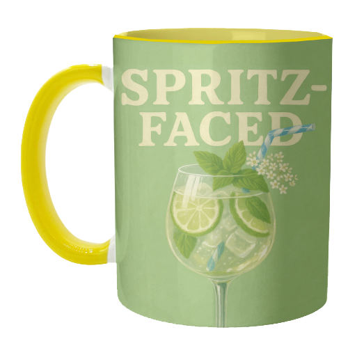 Spritz-Faced - unique mug by Eloise