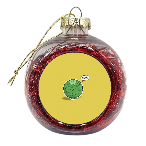 Sprout - xmas bauble by Carl Batterbee