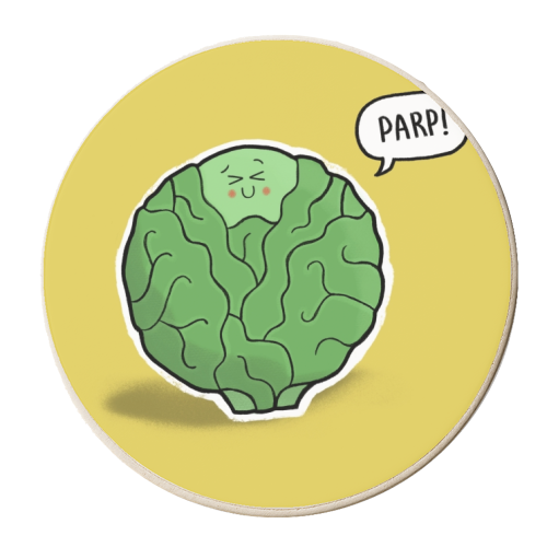 Sprout - personalised beer coaster by Carl Batterbee