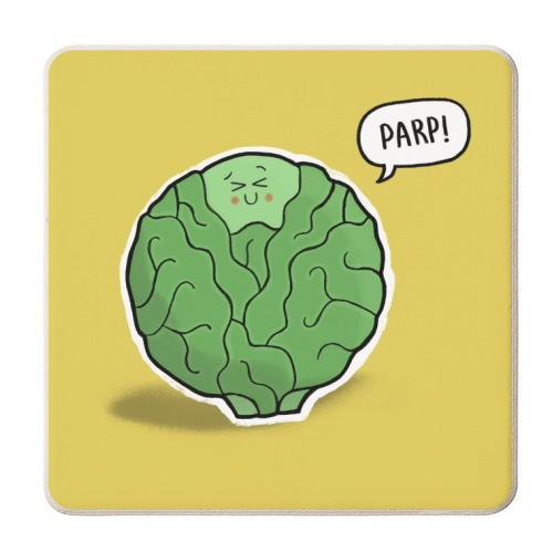 Sprout - personalised beer coaster by Carl Batterbee