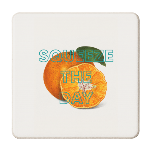 Squeeze The Day - personalised beer coaster by The 13 Prints
