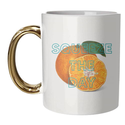 Squeeze The Day - unique mug by The 13 Prints
